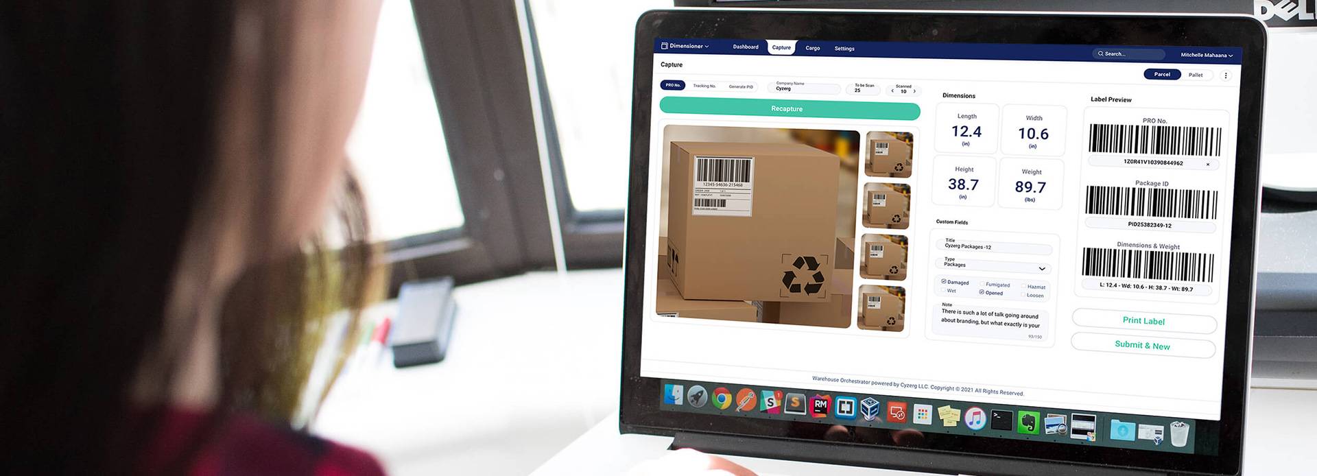 Dimensioner Orchestrator Warehouse Dimensioning System